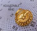 Gold plated flower finger ring for women - finger ring - ring. 