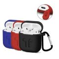 Silicone TWS Bluetooth Earbuds Case with Hook  Case Cover, Earphone Case. 