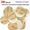 10pcs 3M 300LSE Double Sided Adhesive Sticky Tape For Pop Up Phone Holder Grip Ultra-thin 0.17mm transparent Strong stickiness.