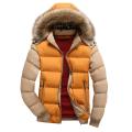 Men Down Parkas Winter Warm Fleece Jacket 9 Color Fashion Hood Hat Detachable Men Outerwear Casual Mens Coats Thick Hoodies. 