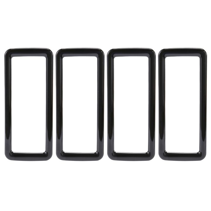 4Pc Interior Vent Outlet Cover for Voxy 2022 Bright Black RHD
