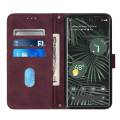 Business Phone Case For Google Pixel 6 Pro Case Skin Feeling PU Leather Flip Case With Card Slot Bracket Shockproof Design.