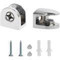 10 Pis Adjustable 5-8- 10mm Thickness Glass Shelf Bracket Clamp Holder Support. 