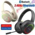 【FUPANG】2.4G/Wired/Bluetooth Wireless Gaming Headset E-sports Gaming Headphone Stereo Music Over the with Mic for PS/PC Computer.