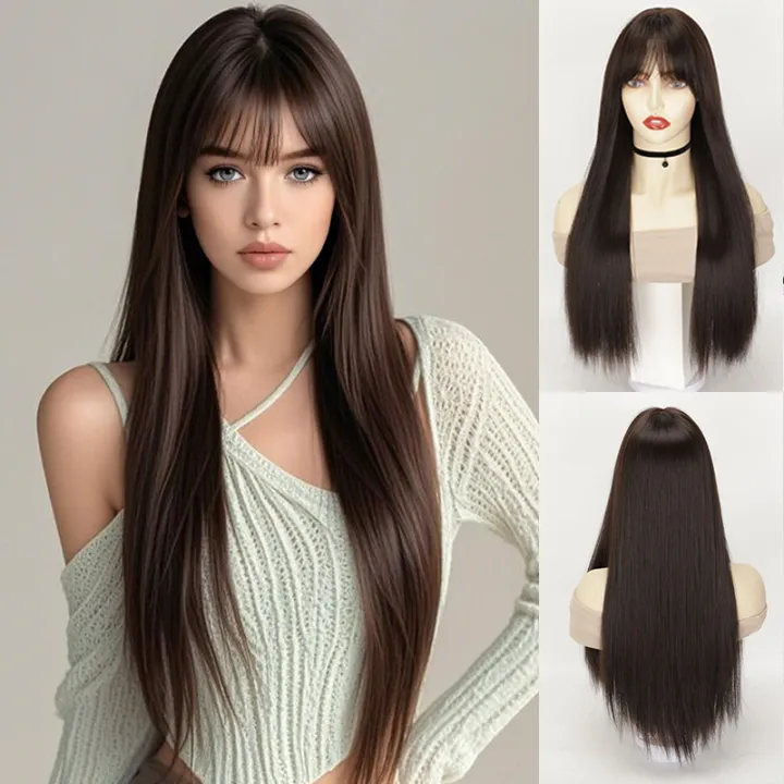 Full%20Head%20Synthetic%20Women%20Wigs%20Long%20Natural%20Black%20Straight%20Hair%20Wig%20For%20Women%20-%20Image%202