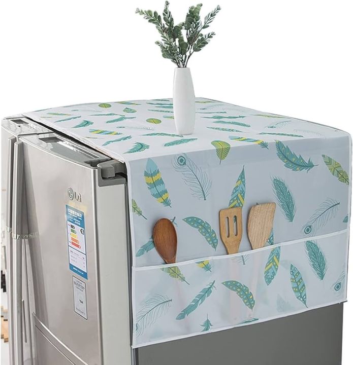 Belizzi%20%20Refrigerator%20Dust%20Cover%20with%20Storage%20Bag%20Washable%20Printing%20Multi-purpose%20Household%20Washing%20Machine%20Cabinet%20Dust%20Protection%20Cover%20-%20Image%202