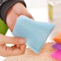 4pcs Double Sided Kitchen Cleaning Sponge Kitchen Clean Cloth Dishwashing Sponge Decontamination Pot Bowl Clean Bathroom Accessories-Multicolor-Tarkata BD. 
