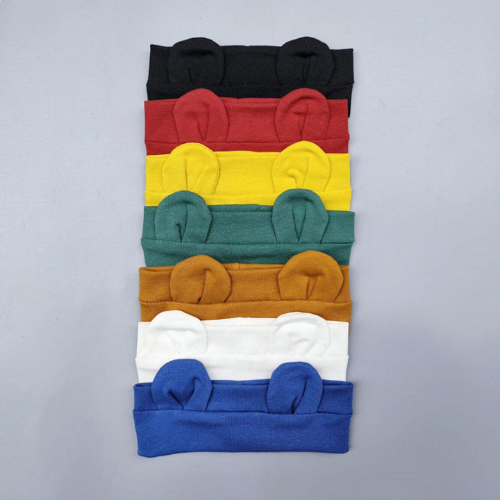 Cute%20Bear%20Ear%20Baby%20Headband%20Korean%20Solid%20Color%20Elastic%20Hair%20Bands%20For%20Infant%20Boy%20Girl%20Hairband%20Soft%20Cotton%20Newborn%20Turban%20-%20Image%202