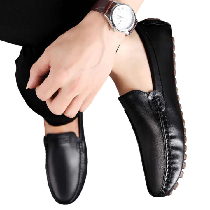 Black Driver Club Leather Loafer - Embodying Classic Elegance For The Modern Man