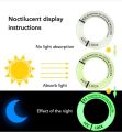 3D Decals: Night Luminous Car Ignition Key Ring Stickers for Fluorescent Circle Decoration.