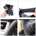 Car Steering Wheel Cover For Citroen C4 C4L 2011-2015 DS4 Customize DIY Steering Wrap Microfiber Leather Hand Sewing. 