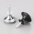 Stainless Steel Single Hole Handle Gold Black Cabinet Door Mushroom Simple Drawer Circular Furniture Knobs.