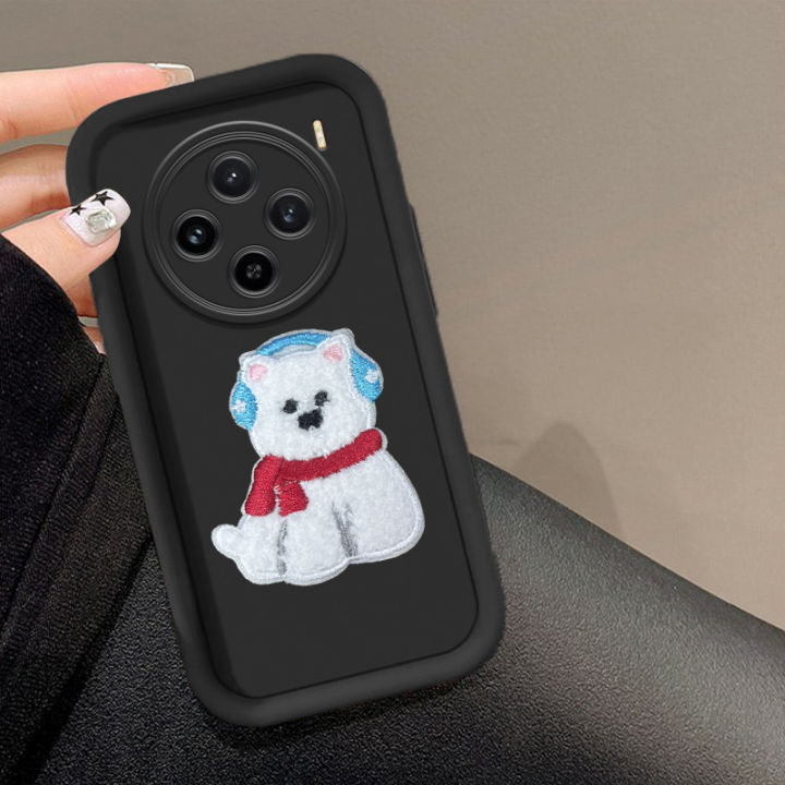 Tokifu%20For%20VIVO%20X100%20With%20DIY%20Cute%20Puppy%20Sticker%20-%20Step%20Lens%20Full%20Pack%20Thickened%20Anti-Drop%20Silicone%20Phone%20Case%20-%20Image%205