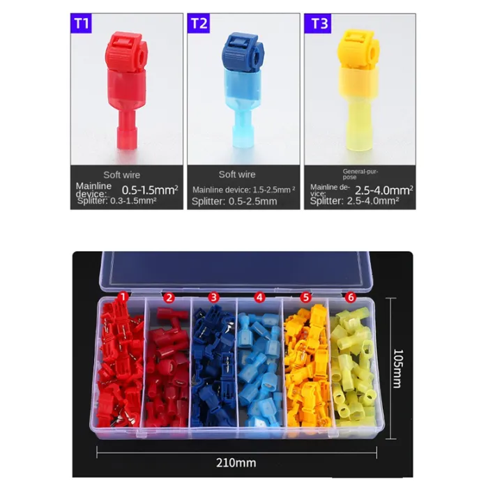 120%20Pcs/60%20Pairs%20Quick%20Splice%20Wire%20Terminals%20T-Tap%20Self-Stripping%20-%20Image%202