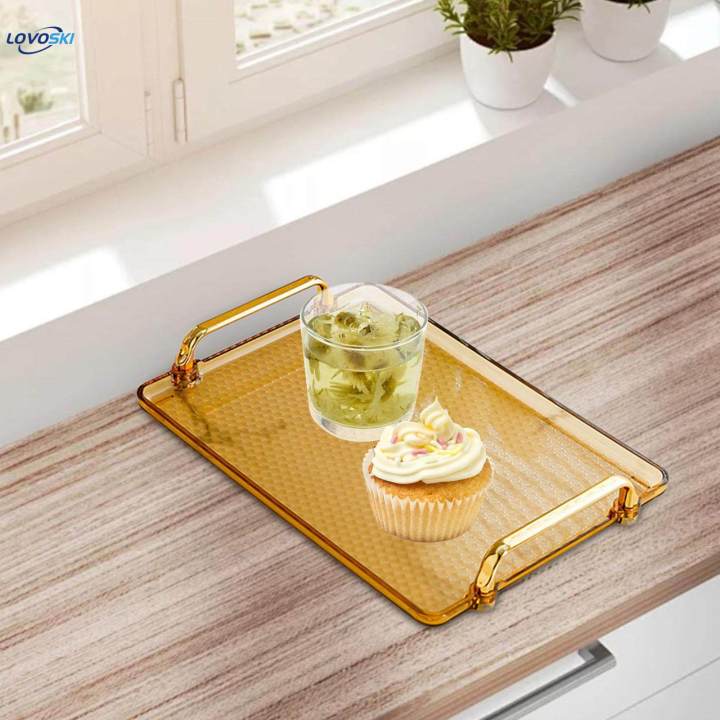 Serving%20Tray%20with%20Handle%20Dresser%20Rectangle%20Serving%20Tray%20Coffee%20for%20Bedroom%20Entertaining%20-%20Image%204