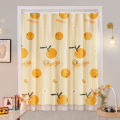 Bedroom Curtain with Rod Cover Punch-Free Installation Small Window Simple Bay Window Shading Cloth Rental ins Short Style.