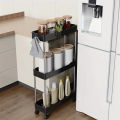 Narrow Type Multi Purpose Gap Storage Trolly Rack Multifunctional Movable Gap Storage Cart_Jess Gadget.