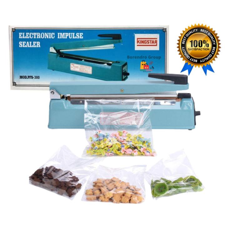 Impulse Sealer Machine Kingstar MOD.PFS-300)/12" Heavy-Duty 12 inch (220v- 50/60Hz / 300mm Impulse Manual Hand Sealer