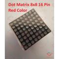 Dot Matrix Round Dot 8×8 788BS 1.9mm Led Display 16 Pin Common Anode Red Super Bright 20mm For Elevator Panel Moving Massage Arduino. 