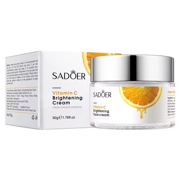 SADOER Vitamin C Brighten Orange Essence Face Cream- 50g