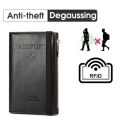 Passport Cover Artificial Leather Fashionable Passport Holder PU Leather Travel Bag Wallet Ticket Holder Organizer Case with Zipper. 