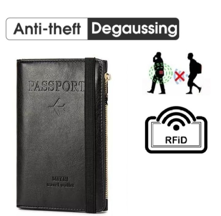 Premium Quality Passport Cover With Card holder And Zipper