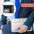 Fireproof Document Bag,Waterproof and Fireproof Money Bag with Zipper,Fireproof Safe Storage Pouch for Passport Ect..