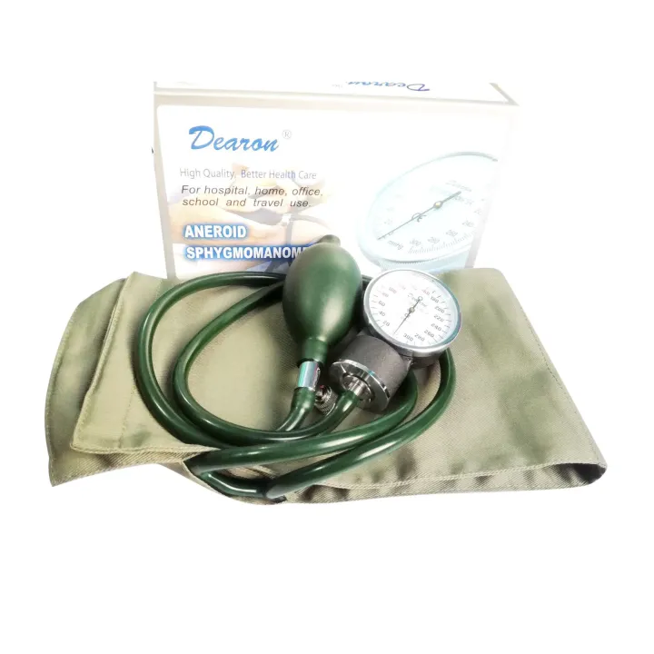 Dearon%20Blood%20Pressure%20Machine%20Monitor%20Sphygmomanometer-%20Analog%20Aneroid%20BP%20Machine%20Set%20With%20Free%20Stethoscope%20-%20Image%204