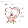 Wedding Guest Book Sign Boho Guestbook Box for Baby Shower Reception Hearts. 