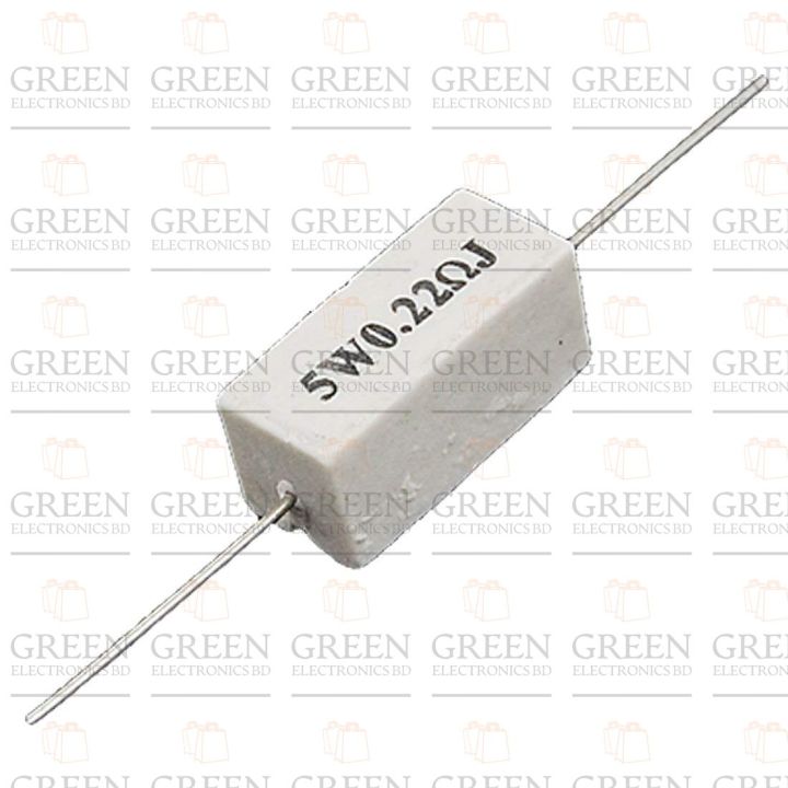 5Pcs%205Watt%200.22%20Ohm%20WIREWOUND%205W%200.22%20Ohm%20Ceramic%20Cement%20Power%20Wirewound%20Resistor%200.22%20Ohm%205Watt%20Wire%20Wound%202Pin%20Leads%20Fixed%20Cement%20Resistor%205%25%20Tolerance%202Pin%20Leads%20-%20Image%202