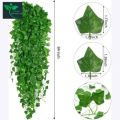 Artificial Ivy Vine Fairy Lights with 20 LED String – Battery Operated Green Leaf Garland for Bedroom, Wall, Wedding, Party, Balcony & Home Decoration.