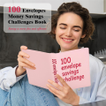 100 Envelope Challenge Binder, A5 Binder,Budget Book with Cash Envelopes,100 Envelopes Saving Challenge to Save 5,050 Durable Easy Install Easy to Use.