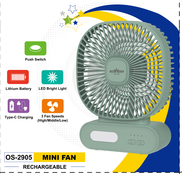 ONE%20STAR-2905%20Professional%20Rechargeable%20Portable%20Mini%20Table%20Fan%20Strong%20Wind%20-%20AC/DC%20-%20Image%202