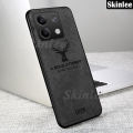 Phone case For Redmi K70 Pro K70E Back cover Luxuy Brand Cloth Texture Deer Fabric Jeans Elk Cover For Redmi K70E K70 Pro Cover cases.