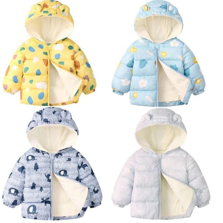 2023 Autumn Winter Down Coats Hooded Jackets For Girls Thick Warm Clothes Children's Down Jacket Boys Outerwear 1-6 Years