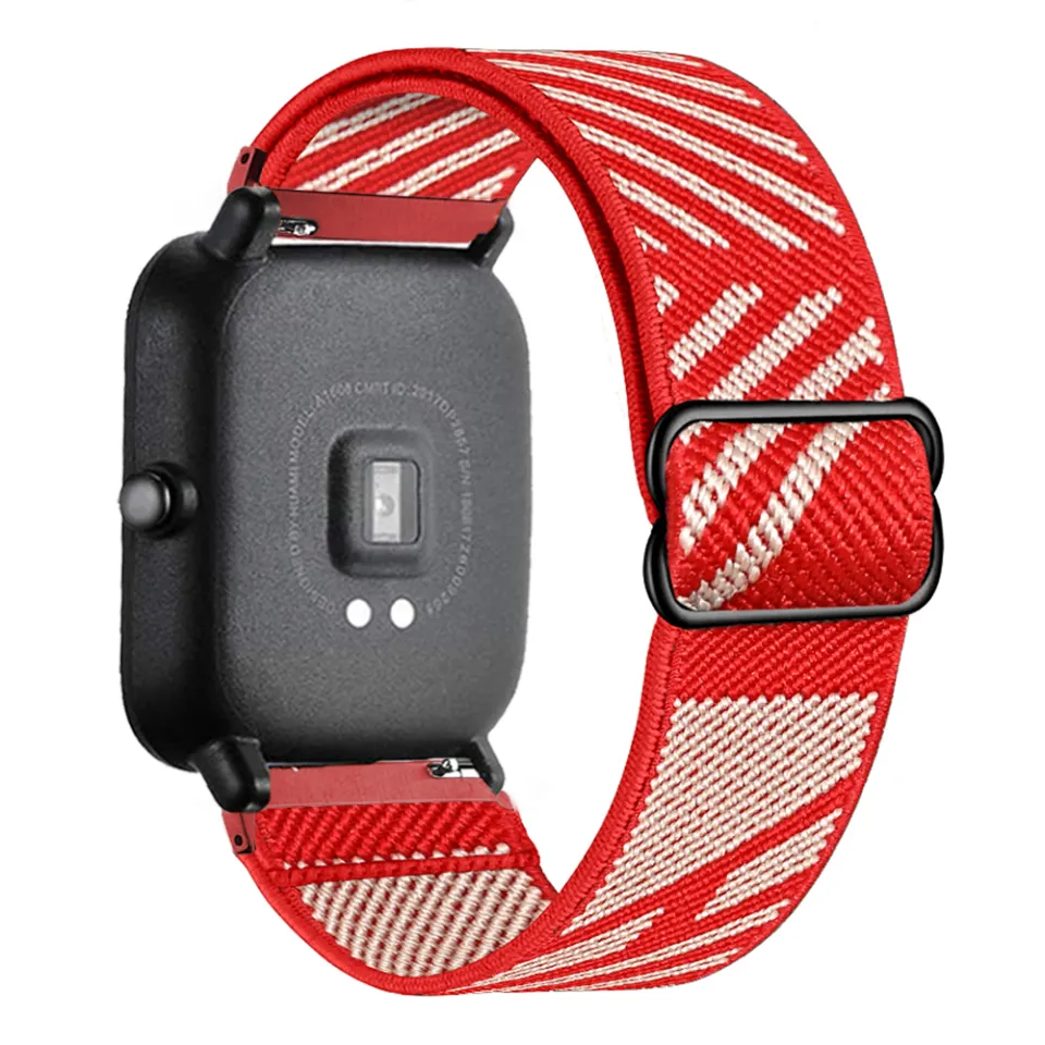 20 Mm Nylon Armband Für Amazfit GTS, GTR, Bip & Viele Smartwatches – Dehnbar, Bequem, Atmungsaktiv