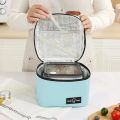 Insulated Reusable Lunch Bag For Office Work Picnic Adult Large Lunch Box for Women Men With Front Zipper Inner Mesh Pocket Re.