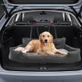 Seat Dog Car Travel Bed with Removable Cover Soft Pet Travel Booster Seat Dark Gray XL.