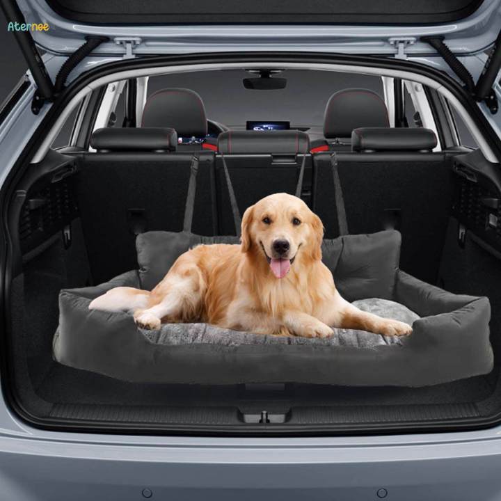 Seat Dog Car Travel Bed with Removable Cover Soft Pet Travel Booster Seat Dark Gray XL