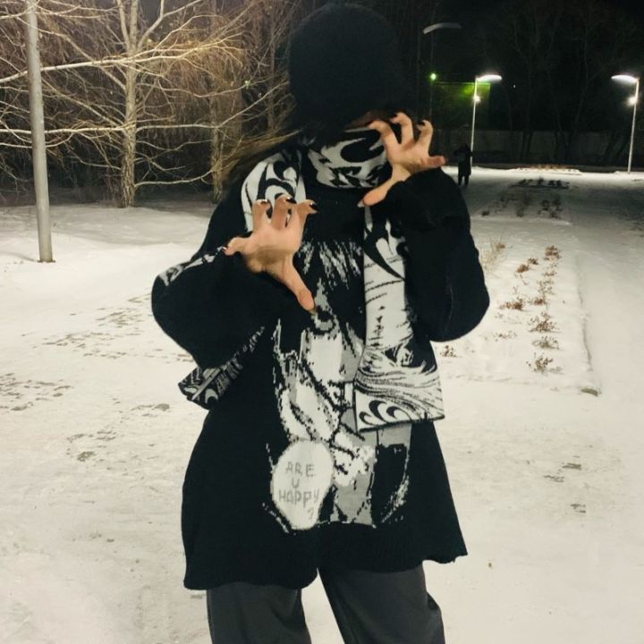 Japanese%20kawaii%20cartoon%20double-sided%20jacquard%20knitted%20Women%20scarf%20Korean%20Fairy%20Grunge%20Gothic%20men's%20scarf%20Y2K%20couple%20shawl%20Ruiqir%20Super%20Store%20-%20Image%203