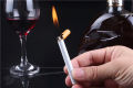 Mini Metal Long Sanding Wheel Butane Gas Open Flame gas Lighter. 