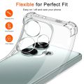 Xiaomi Poco F6 5G/Redmi Turbo 3 5G Premium Silicone Case Crystal Clear Soft TPU Ultra-Thin Transparent Flexible Protective Mobile Phone Back Cover. 