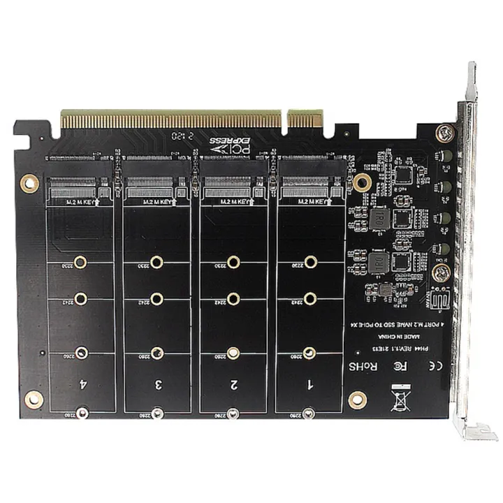 4%20Port%20NVMe%20to%20PCIE%20Adapter%20Card%20M.2%20NVME%20to%20PCIe%20X16%20Adapter%204X32Gbps%20M%20Key%20Hard%20Drive%20Converter%20Reader%20Expansion%20Card%20-%20Image%205