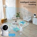 WiFi Baby Monitor with App Control 2K 3MP Baby Camera Monitor 4.3” Screen Night Vision 2-Way Talk Baby Phone RGB Light SD Card. 