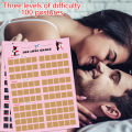 Couple Interactive Game 100 Position Challenge Poster, Suitable For Couples And Parties Date Night Love Game Scratch Poster. 