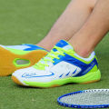 【selevn roind】 DUDELI Badminton Shoes For Men Leather Mens Badminton Sport Sneakers Big Size 11 Indoor Court Shoes Badminton Training Shoes.