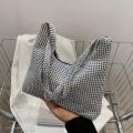 Elegant Clutch Purse Wedding Shoulder Bag Bridal Handbag Rhinestone Satchel Bag Rhinestone Bag Rhinestone Underarm Bag.