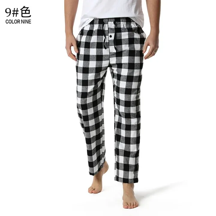 Red%20Black%20Plaid%20Pajama%20Pants%20Men%20Lounging%20Relaxed%20House%20PJs%20Sleep%20Bottoms%20Mens%20Flannel%20Cotton%20Drawstring%20Button%20Fly%20Sleepwear%20-%20Image%206