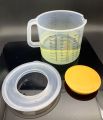 2.5l Baking Measuring Cup Transparent e Scale Mixing Bowl With Lid Kitchen Tools capacity:2500ml.