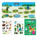 Kids Baby Early Learning Educational Toys Cartoon Zoo Sea Animals Creation Sticker Book. 